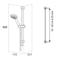 Tiger Splash Doucheset Alicante Waterbesparend Chroom -Prachtige Badkamerwinkel 123 5139