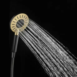 Tiger Regendoucheset Akcent Zwart Messing -Prachtige Badkamerwinkel 123 5243