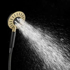 Tiger Regendoucheset Akcent Zwart Messing -Prachtige Badkamerwinkel 123 5244