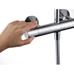 Hansgrohe Douchesysteem Vernis Blend 200 Met Thermostaatkraan Chroom -Prachtige Badkamerwinkel 123 5377