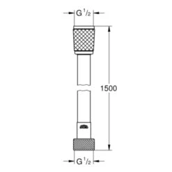 Grohe VitalioFlex Doucheslang Comfort 150 Cm -Prachtige Badkamerwinkel 123 5426
