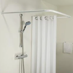 Sealskin Douchegordijnstang Seallux Combi Wit -Prachtige Badkamerwinkel 123 5749