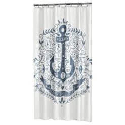 Sealskin Douchegordijn Anchor Blauw 180x200 Cm