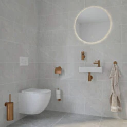 Marho Toiletrolhouder Luxor Met Klep Brons Koper 10 Marho Toiletrolhouder Luxor Met Klep Brons Koper -Prachtige Badkamerwinkel 123 5836