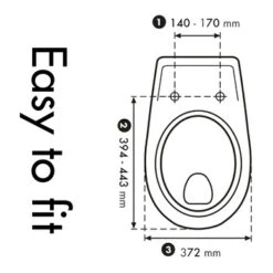 Cedo Tropea Beach Wc Bril Wit Softclose D-vorm Thermoplast -Prachtige Badkamerwinkel 123 5855