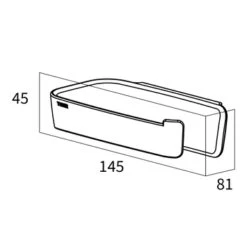Tiger Toiletrolhouder TESS Wit -Prachtige Badkamerwinkel 123 5869