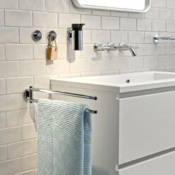 Tiger Noon Zelfklevende Grote Haak Chroom -Prachtige Badkamerwinkel 123 5902