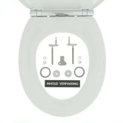 Tiger WC Bril Boston Wit/Chroom Kunststof Met Softclose -Prachtige Badkamerwinkel 123 5944