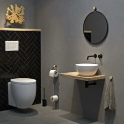 Tiger Toiletborstelhouder Sem Zwart -Prachtige Badkamerwinkel 123 5977