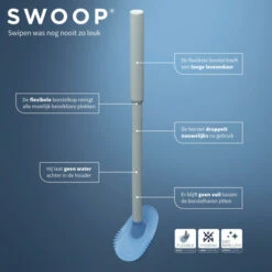 Tiger Toiletborstelhouder TESS Vrijstaand Met Swoop Borstel Wit/lichtgrijs -Prachtige Badkamerwinkel 123 6037