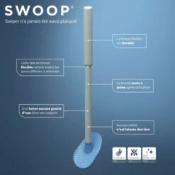 Tiger Toiletborstelhouder TESS Vrijstaand Met Swoop Borstel Wit/lichtgrijs -Prachtige Badkamerwinkel 123 6039