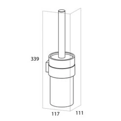 Tiger Toiletborstelhouder Nomad Hangend Zwart -Prachtige Badkamerwinkel 123 6041