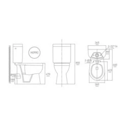 Van Marcke X-joy WC Pack Zonder Spoelrand Met Muuraansluiting -Prachtige Badkamerwinkel 123 607
