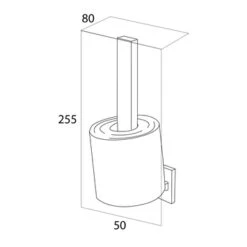 Tiger Reserverolhouder Items Hangend Chroom -Prachtige Badkamerwinkel 123 6106