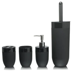 Sealskin Toiletborstelhouder Bloom Zwart -Prachtige Badkamerwinkel 123 6133