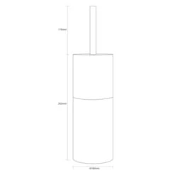 Sealskin Toiletborstelhouder Doppio Grijs -Prachtige Badkamerwinkel 123 6167