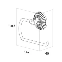 Tiger WC-rolhouder Ivy Chroom/wit -Prachtige Badkamerwinkel 123 6226