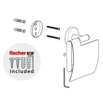 Marho Toiletrolhouder Luxor Met Klep Geborsteld Rvs 8 Marho Toiletrolhouder Luxor Met Klep Geborsteld Rvs - Afbeelding 6