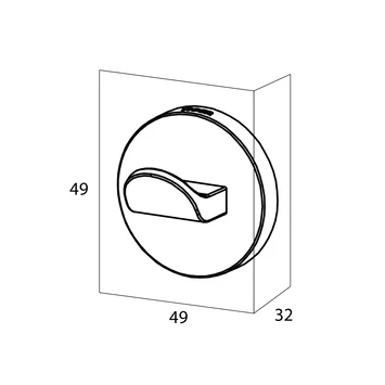 Tiger Noon Zelfklevende Grote Haak Inox 8 Tiger Noon Zelfklevende Grote Haak Inox - Afbeelding 6
