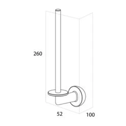 Tiger Reserverolhouder Cooper RVS/zwart -Prachtige Badkamerwinkel 123 6254