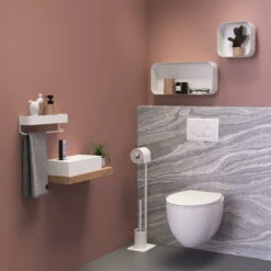 Sealskin Toiletrek Brix Metaal Wit -Prachtige Badkamerwinkel 123 6263