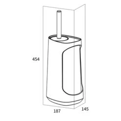 Tiger Toiletborstelhouder TESS Met Opbergfunctie Vrijstaand En Swoop Borstel Flexibel Blauw/zwart -Prachtige Badkamerwinkel 123 6287