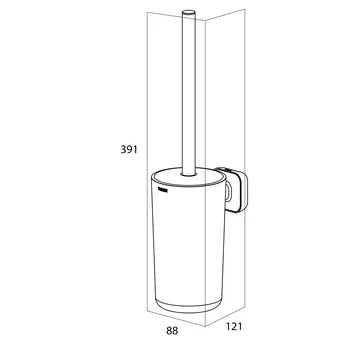 Tiger Carv Toiletborstel Met Houder Zwart 8 Tiger Carv Toiletborstel Met Houder Zwart - Afbeelding 6