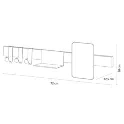 Sealskin Kapstok Met Spiegel Brix Wit -Prachtige Badkamerwinkel 123 6316