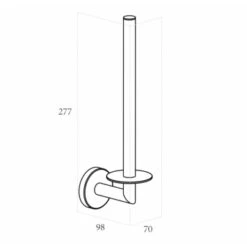Marho Reserverolhouder Luxor Chroom -Prachtige Badkamerwinkel 123 6331