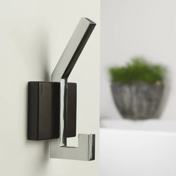 Tiger Haak Zenna Groot Chroom/Wengé 4 Tiger Haak Zenna Groot Chroom/Wengé - Afbeelding 2