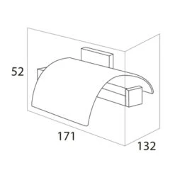 Tiger Toiletrolhouder Items Met Klep Chroom -Prachtige Badkamerwinkel 123 6447
