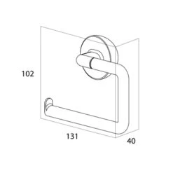 Tiger Toiletrolhouder Cooper Zonder Klep -Prachtige Badkamerwinkel 123 6452