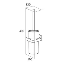 Tiger Toiletborstelhouder Items Hangend RVS -Prachtige Badkamerwinkel 123 6485