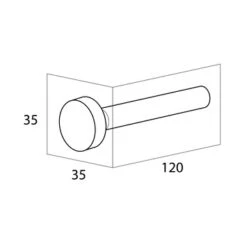 Tiger Reserverolhouder Sem Zwart -Prachtige Badkamerwinkel 123 6520