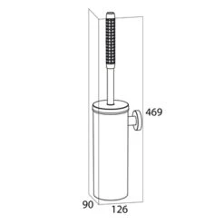 Tiger Toiletborstelhouder Boston Comfort & Safety Hangend RVS -Prachtige Badkamerwinkel 123 6536