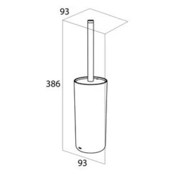 Tiger Toiletborstelhouder Urban Zwart -Prachtige Badkamerwinkel 123 6553