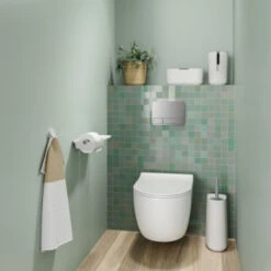 Tiger Toiletborstelhouder TESS Met Opbergfunctie Vrijstaand En Swoop Borstel Flexibel Wit/lichtgrijs -Prachtige Badkamerwinkel 123 6575