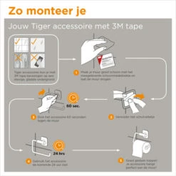 Tiger Reserverolhouder Tune RVS -Prachtige Badkamerwinkel 123 6588