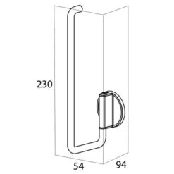 Tiger Reserverolhouder Tune RVS -Prachtige Badkamerwinkel 123 6590