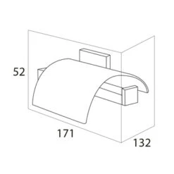 Tiger Toiletrolhouder Items Met Klep RVS -Prachtige Badkamerwinkel 123 6615