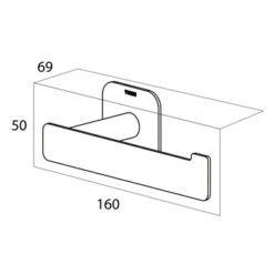 Tiger Toiletrolhouder Colar L RVS -Prachtige Badkamerwinkel 123 6647