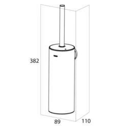 Tiger Toiletborstelhouder Noon Zwart -Prachtige Badkamerwinkel 123 6666