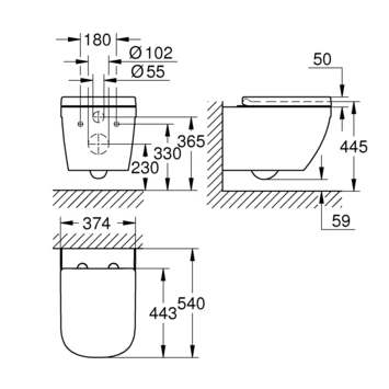 Grohe Wandcloset Ceramic 7 Grohe Wandcloset Ceramic - Afbeelding 5