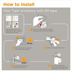 Tiger Tune Toiletrolhouder Met Klep Geborsteld RVS/mat Zwart -Prachtige Badkamerwinkel 123 6723
