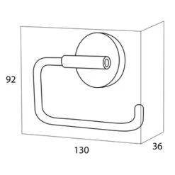 Handson Toiletrolhouder Smart Chroom -Prachtige Badkamerwinkel 123 6740