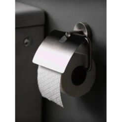 Haceka Toiletrolhouder Kosmos Tec Met Klep Chroom -Prachtige Badkamerwinkel 123 6748