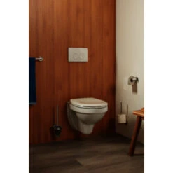 Haceka Toiletborstelhouder Kosmos Tec Hangend Chroom Met Matglazen Pot -Prachtige Badkamerwinkel 123 6759