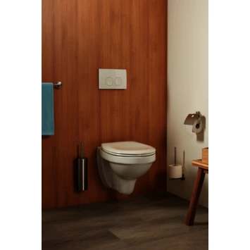 Haceka Toiletrolhouder Kosmos Tec Met Klep RVS 6 Haceka Toiletrolhouder Kosmos Tec Met Klep RVS - Afbeelding 4
