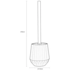Sealskin Toiletborstel Met Houder Arte Zwart -Prachtige Badkamerwinkel 123 6807