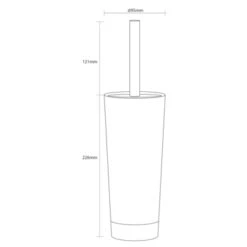 Sealskin Toiletborstelhouder Glossy Zilver -Prachtige Badkamerwinkel 123 6852